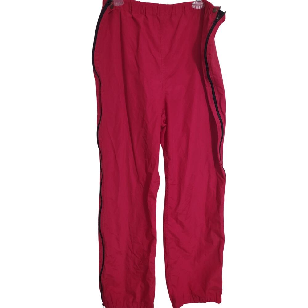 Vintage L.L. Bean Windbreaker Track Pants Full Side Zip Large Made in the USA‎